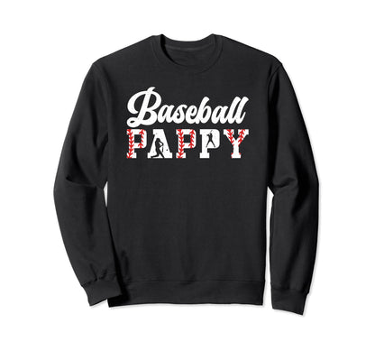 Baseball Pappy Grandpa Pappy Baseball Sweatshirt - Unique Graphic Unisex - T-Shirt, Sweatshirt, Hoodie