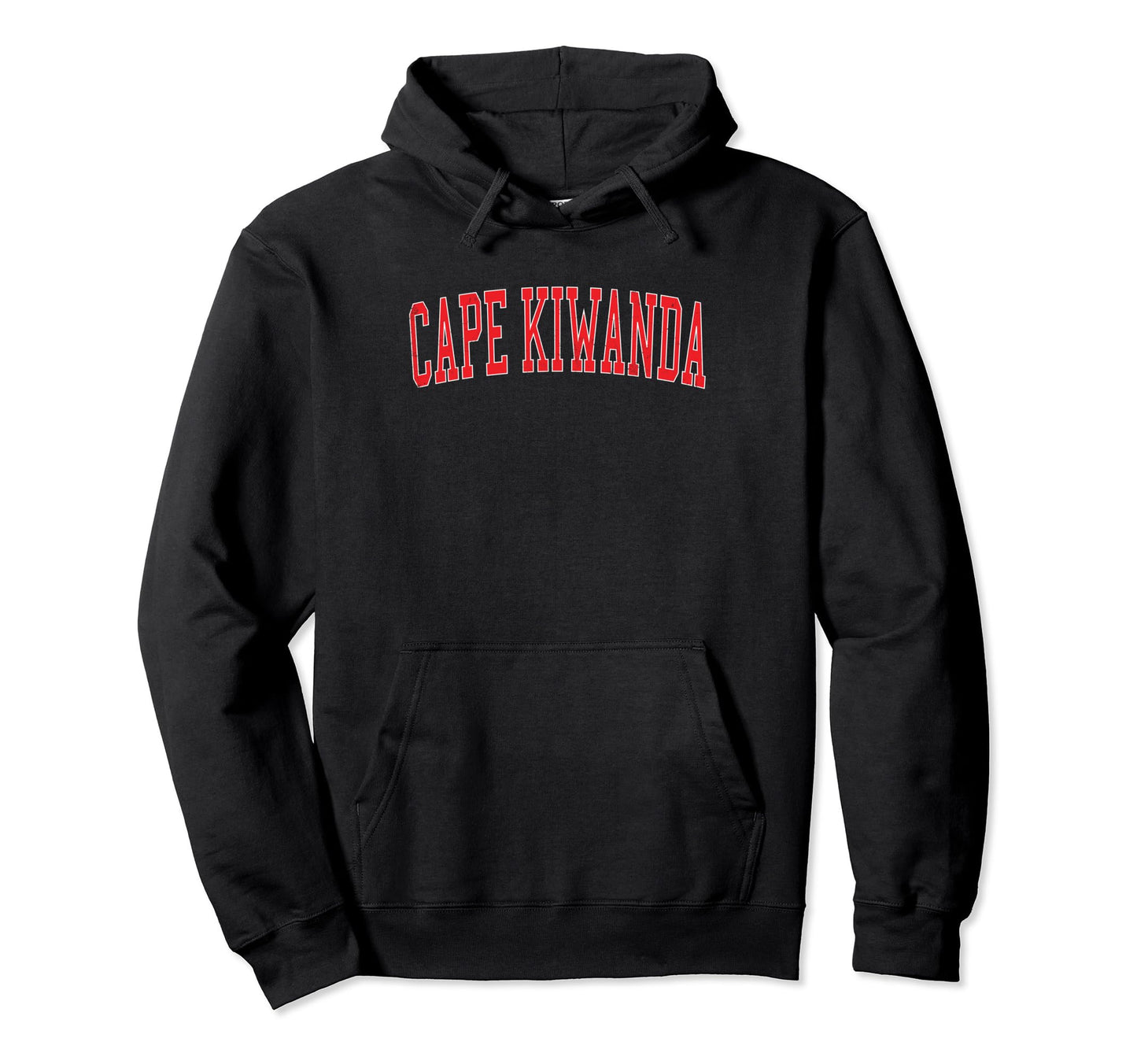 Cape Kiwanda Distressed Red Varsity Hoodie - Trendy Graphic Unisex - T-Shirt, Sweatshirt, Hoodie