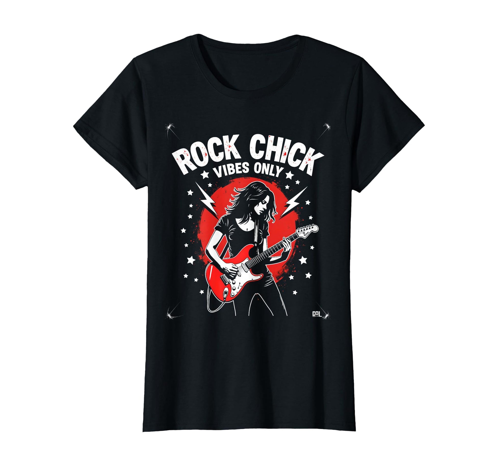 Rock Chick Vibes Only Bold Womens Rock T-Shirt - Unique Graphic Men Women - T-Shirt, Sweatshirt, Hoodie