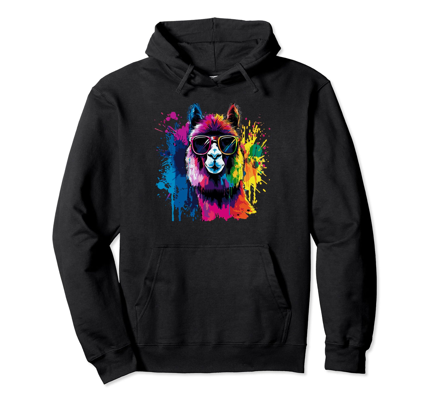 Funny Alpaca Art Sunglasses Pride Summer Hoodie - Novelty Apparel Unisex - T-Shirt, Sweatshirt, Hoodie