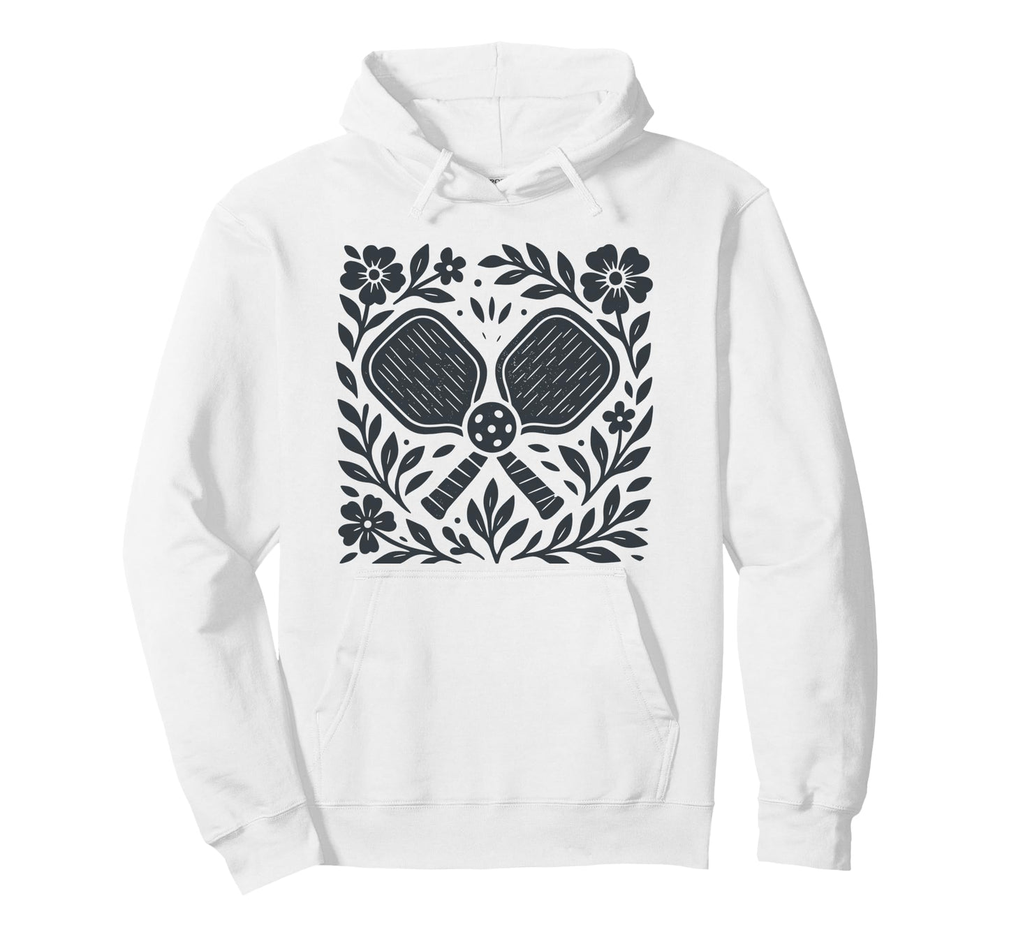 Boho Folk Art Pickleball Pickleballer Hoodie - Streetwear Style for Adults - T-Shirt, Sweatshirt, Hoodie