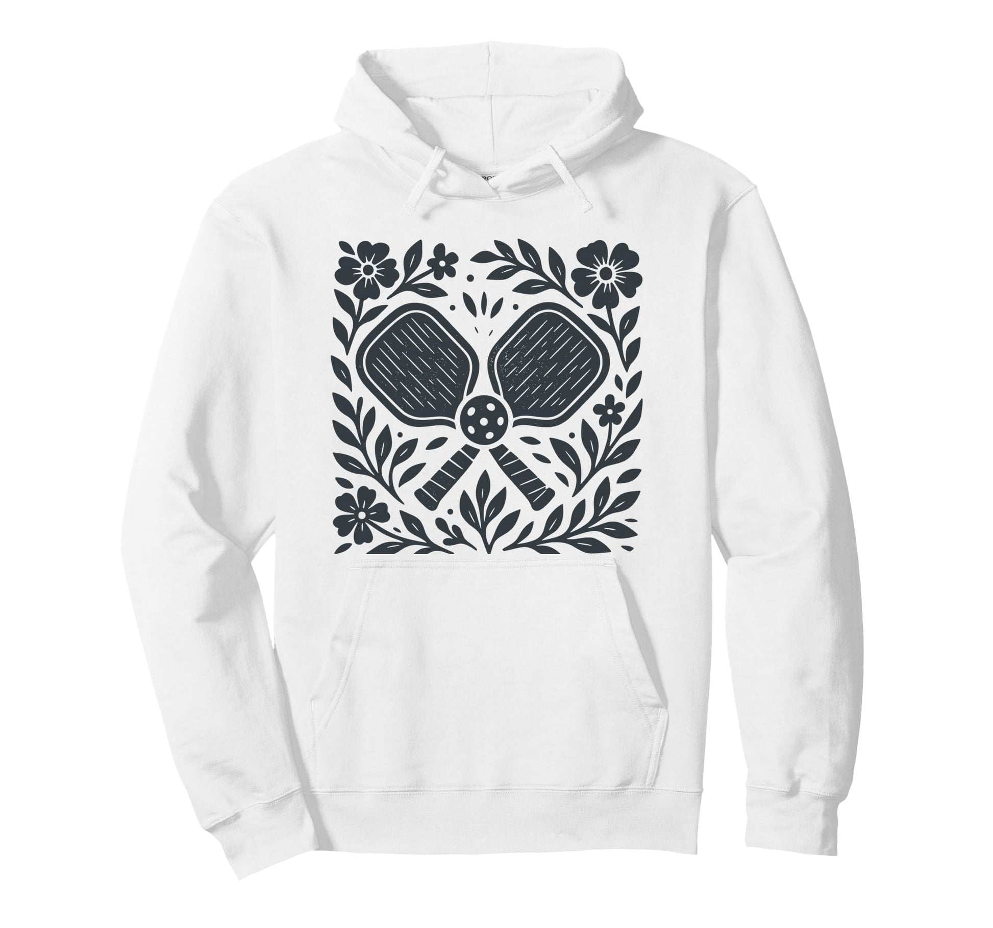 Boho Folk Art Pickleball Pickleballer Hoodie - Streetwear Style for Adults - T-Shirt, Sweatshirt, Hoodie