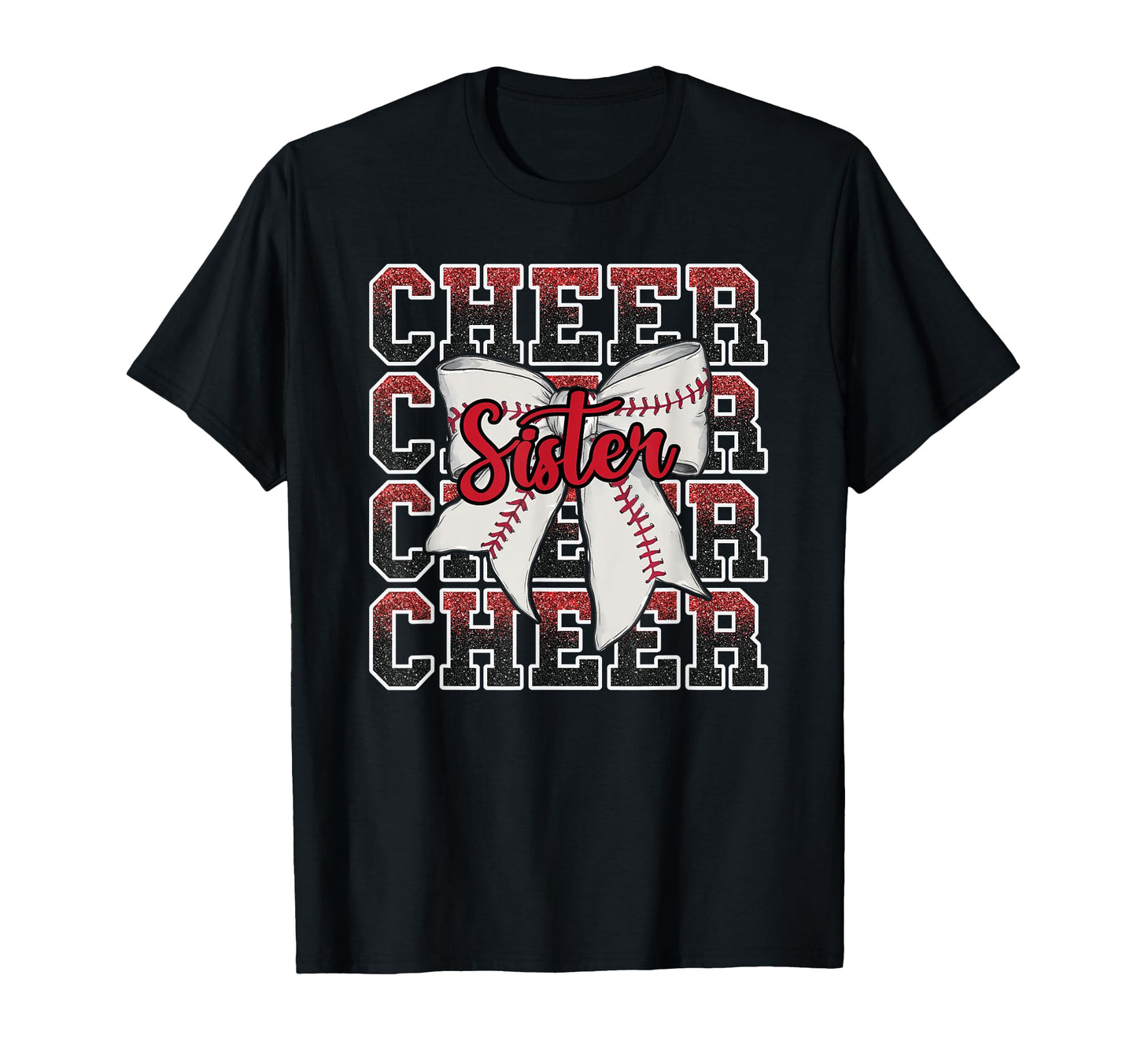 Loud Proud Baseball Cheer Sister T-Shirt - Graphic Print for Adults - T-Shirt, Sweatshirt, Hoodie