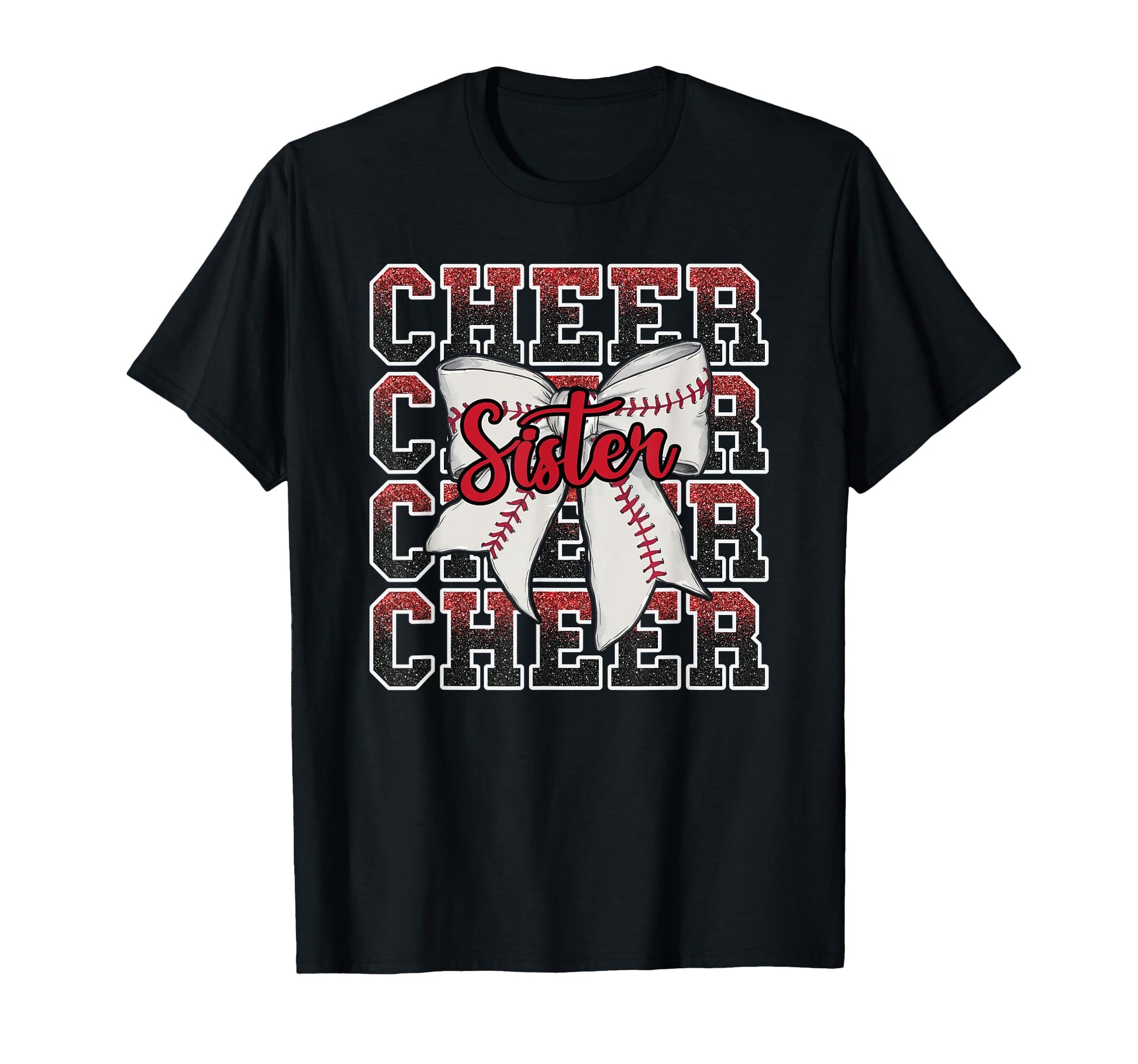 Loud Proud Baseball Cheer Sister T-Shirt - Graphic Print for Adults - T-Shirt, Sweatshirt, Hoodie