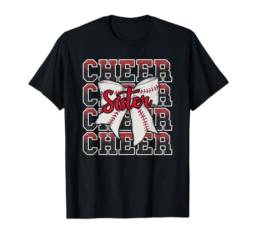 Loud Proud Baseball Cheer Sister T-Shirt - Graphic Print for Adults - T-Shirt, Sweatshirt, Hoodie