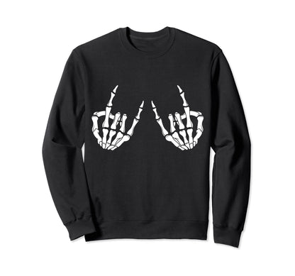 Grunge Alternative Rock Skeleton Sweatshirt - Custom Art Print for Adults - T-Shirt, Sweatshirt, Hoodie