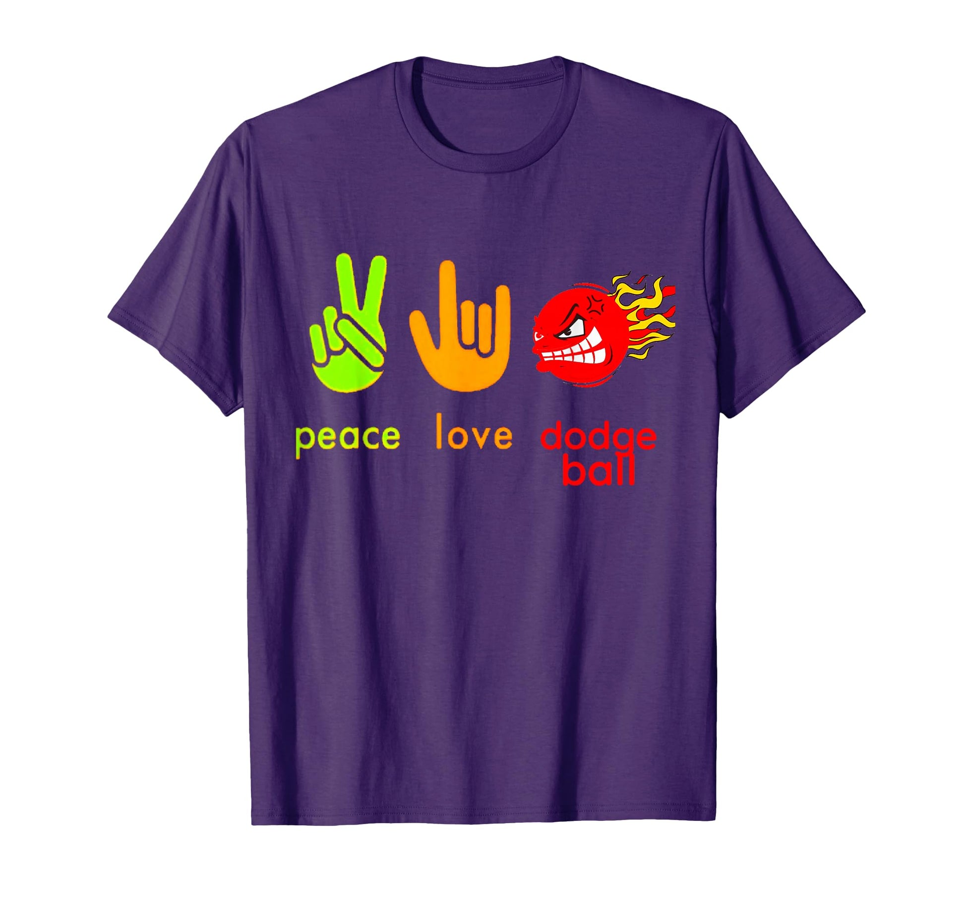 Peace Love Dodgeball Sport Game T-Shirt - Minimalist Print for Adults - T-Shirt, Sweatshirt, Hoodie