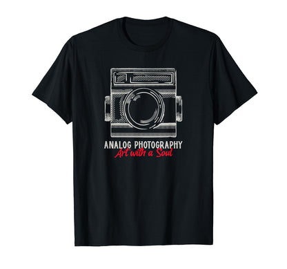 Analog Photography Art Soul Camera T-Shirt - Graphic Print Men Women - T-Shirt, Sweatshirt, Hoodie