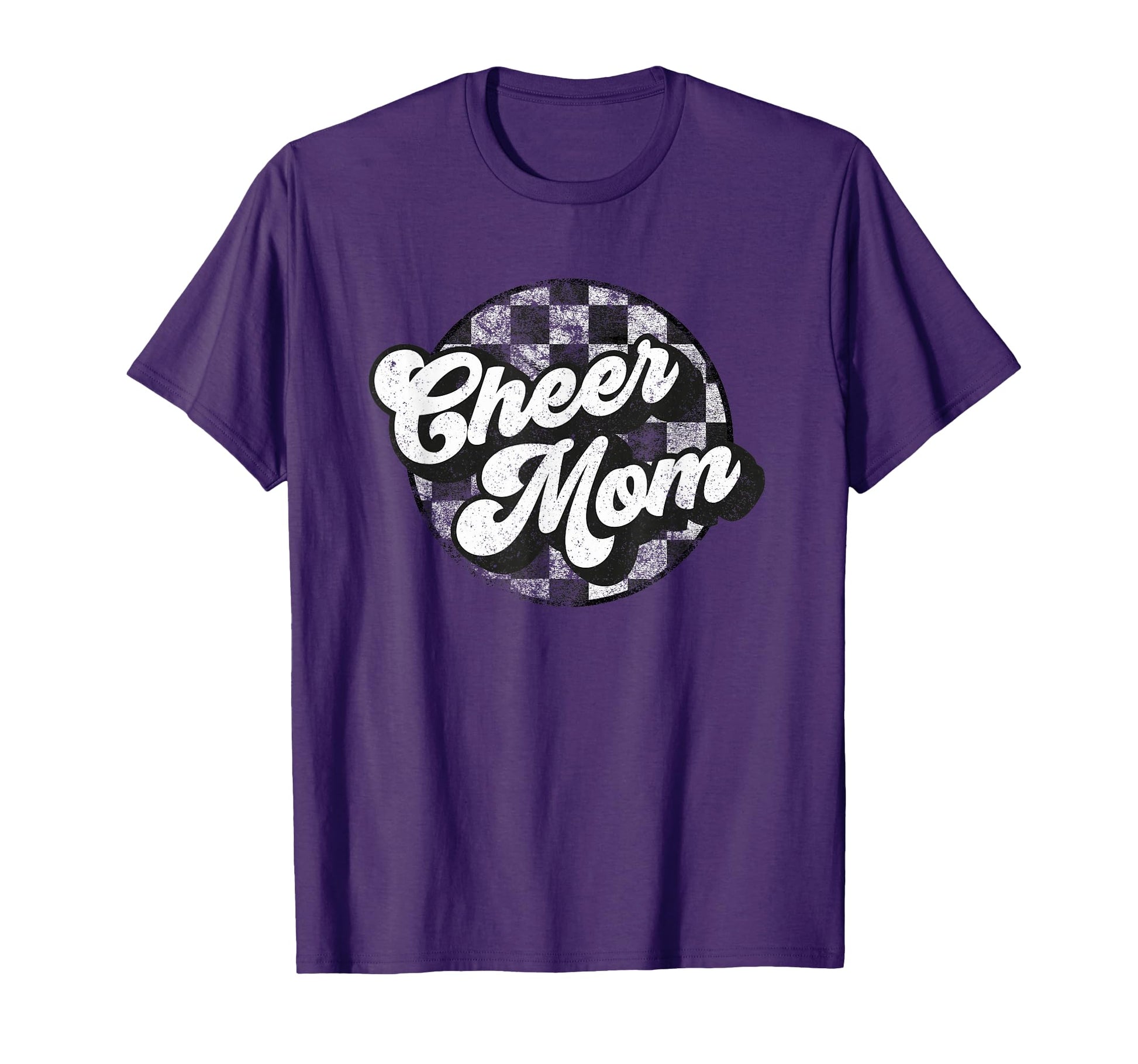 Cheer Mom Cheer Mama Checkered T-Shirt - Aesthetic Graphic for Adults - T-Shirt, Sweatshirt, Hoodie