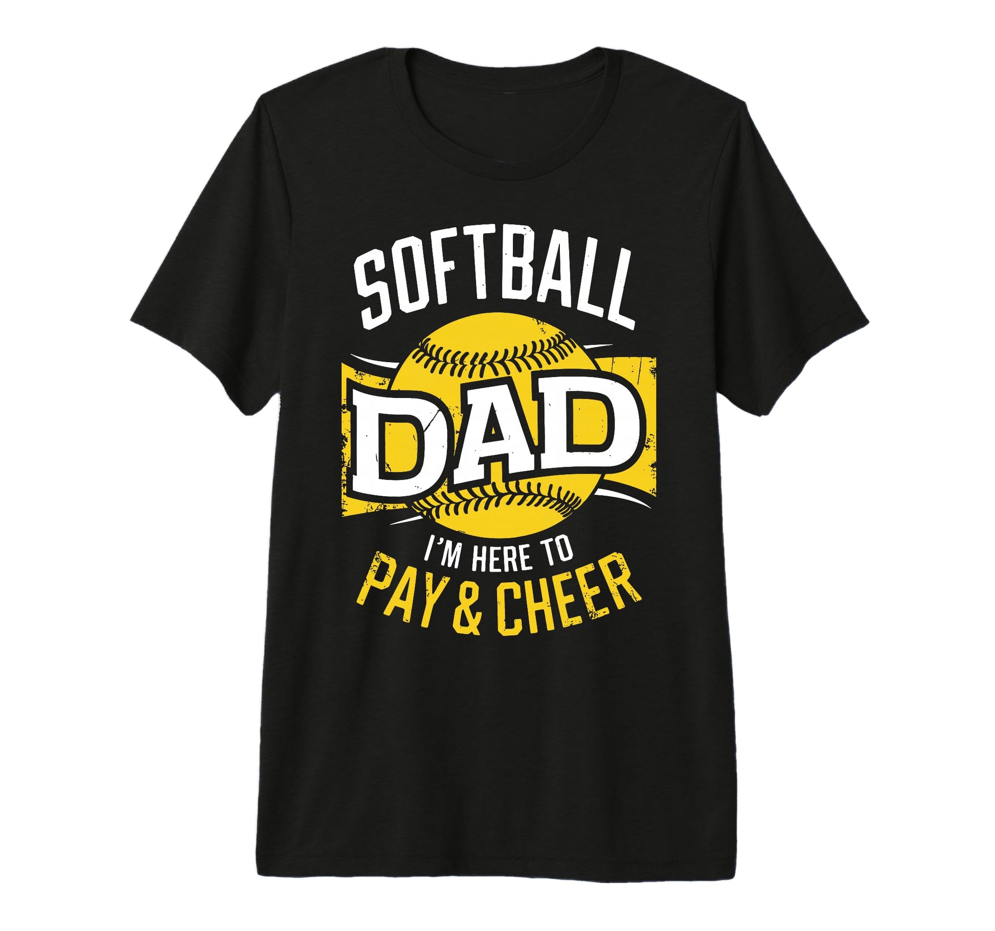 Mens Pay Cheer Softball Dad Funny T-Shirt - Minimalist Print for Adults - T-Shirt, Sweatshirt, Hoodie
