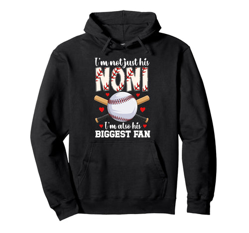 His Biggest Fan Baseball Noni Baseball Hoodie - Unique Graphic Men Women - T-Shirt, Sweatshirt, Hoodie