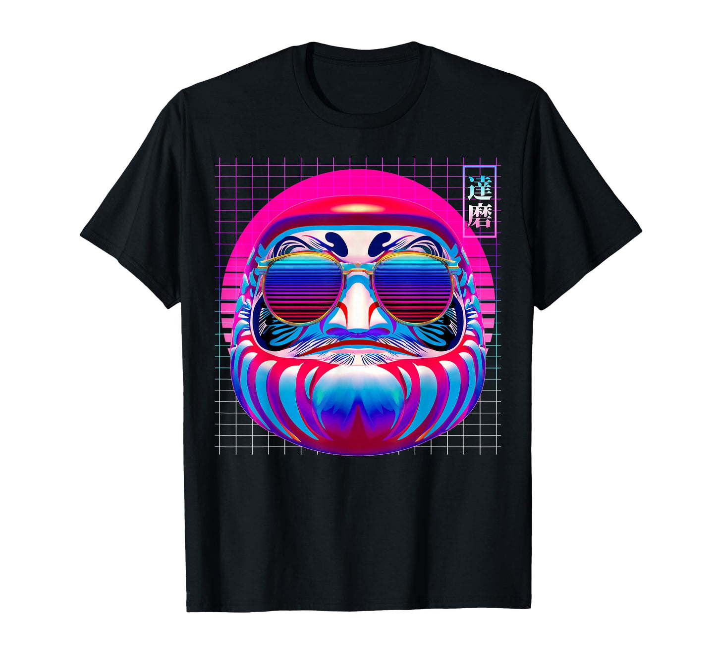 Daruma Sunglasses Doll Japan Vaporwave T-Shirt - Trendy Graphic Unisex - T-Shirt, Sweatshirt, Hoodie