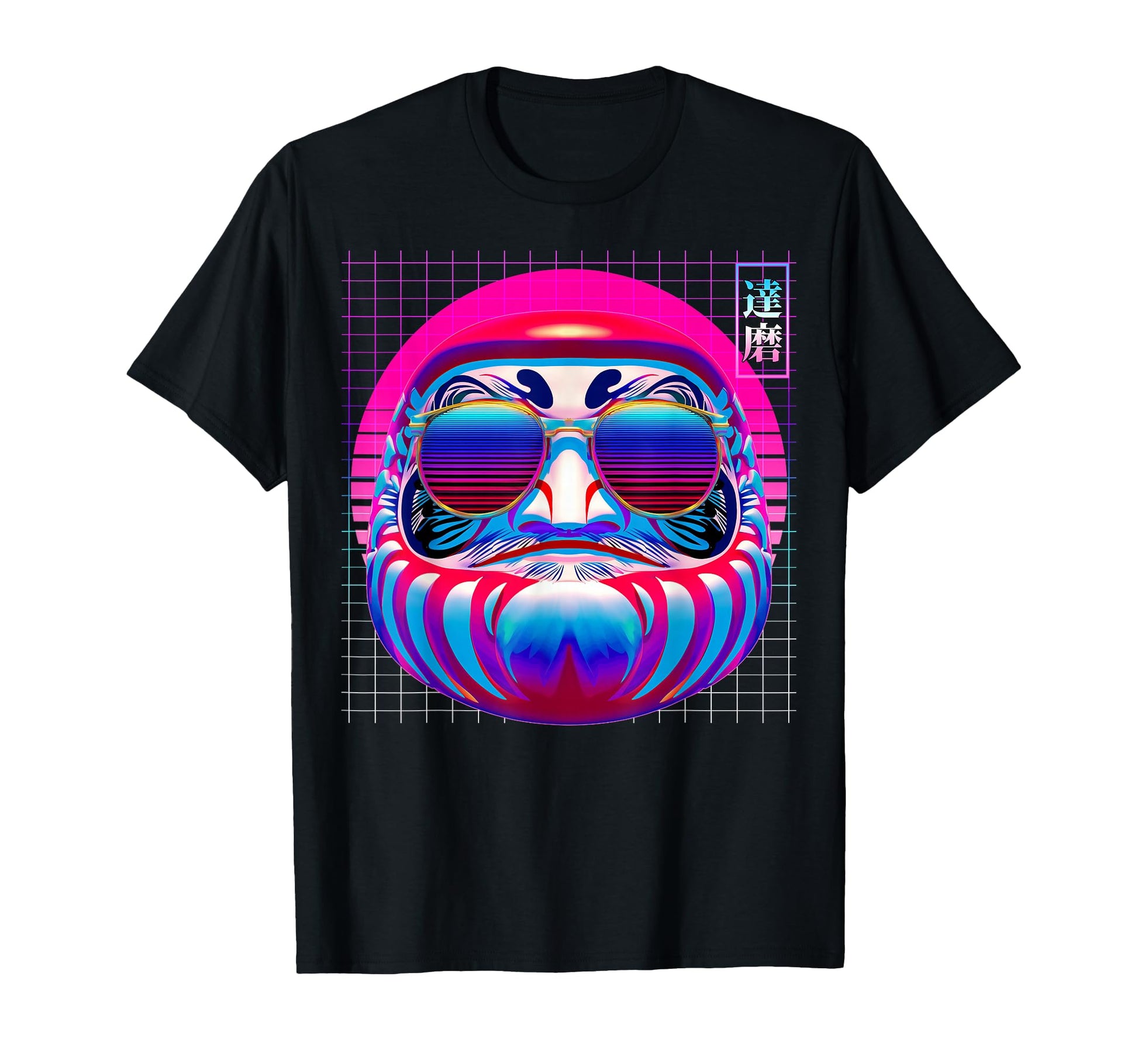 Daruma Sunglasses Doll Japan Vaporwave T-Shirt - Trendy Graphic Unisex - T-Shirt, Sweatshirt, Hoodie
