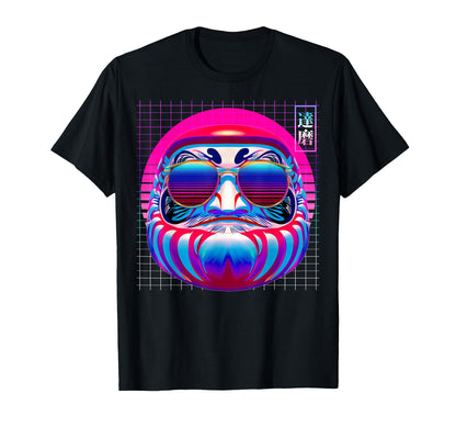 Daruma Sunglasses Doll Japan Vaporwave T-Shirt - Trendy Graphic Unisex - T-Shirt, Sweatshirt, Hoodie