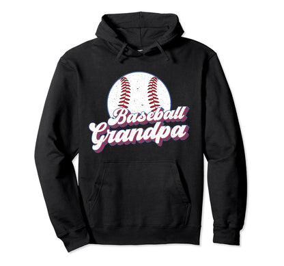 Baseball Grandpa Baseball Player Hoodie - Aesthetic Graphic for Adults - T-Shirt, Sweatshirt, Hoodie