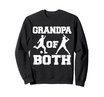 Grandpa Both Funny Soccer Sweatshirt - Minimalist Print for Adults - T-Shirt, Sweatshirt, Hoodie