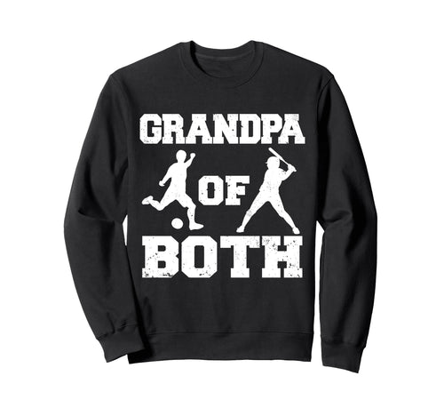 Grandpa Both Funny Soccer Sweatshirt - Minimalist Print for Adults - T-Shirt, Sweatshirt, Hoodie
