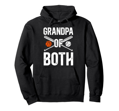 Grandpa Both Baseball Basketball Hoodie - Streetwear Style for Adults - T-Shirt, Sweatshirt, Hoodie