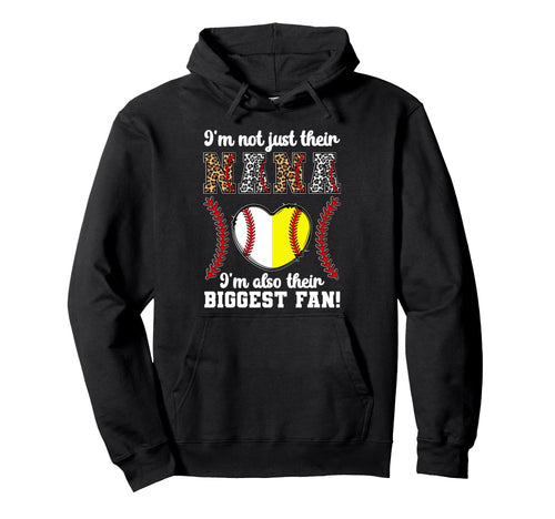 Their Biggest Fan Nana Softball Hoodie - Novelty Apparel Men Women - T-Shirt, Sweatshirt, Hoodie
