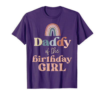 Daddy Birthday Boho Rainbow Party T-Shirt - Trendy Graphic Men Women - T-Shirt, Sweatshirt, Hoodie