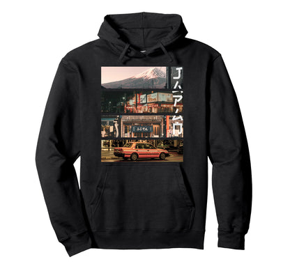 Aesthetic Vaporwave Japan 80S 90S Hoodie - Casual Everyday Wear for Adults - T-Shirt, Sweatshirt, Hoodie