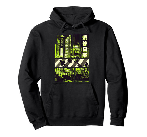 Aesthetic Vaporwave Japan 90S Tokyo Shibuya Hoodie - Novelty Apparel Unisex - T-Shirt, Sweatshirt, Hoodie
