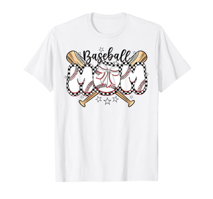 Game Day Baseball Bow Mom T-Shirt - Casual Everyday Wear for Adults - T-Shirt, Sweatshirt, Hoodie