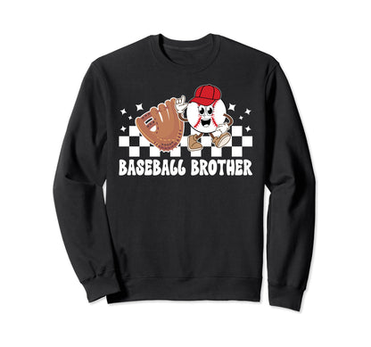 Baseball Brother Baseball Players Sweatshirt - Casual Everyday Wear Unisex - T-Shirt, Sweatshirt, Hoodie