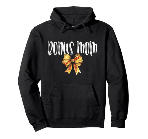 Coquette Baseball Bonus Mom Spirit Hoodie - Novelty Apparel Unisex - T-Shirt, Sweatshirt, Hoodie