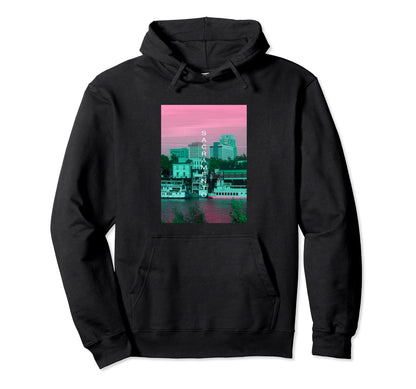 California Vaporwave Aesthetic Hoodie - Custom Art Print Men Women - T-Shirt, Sweatshirt, Hoodie