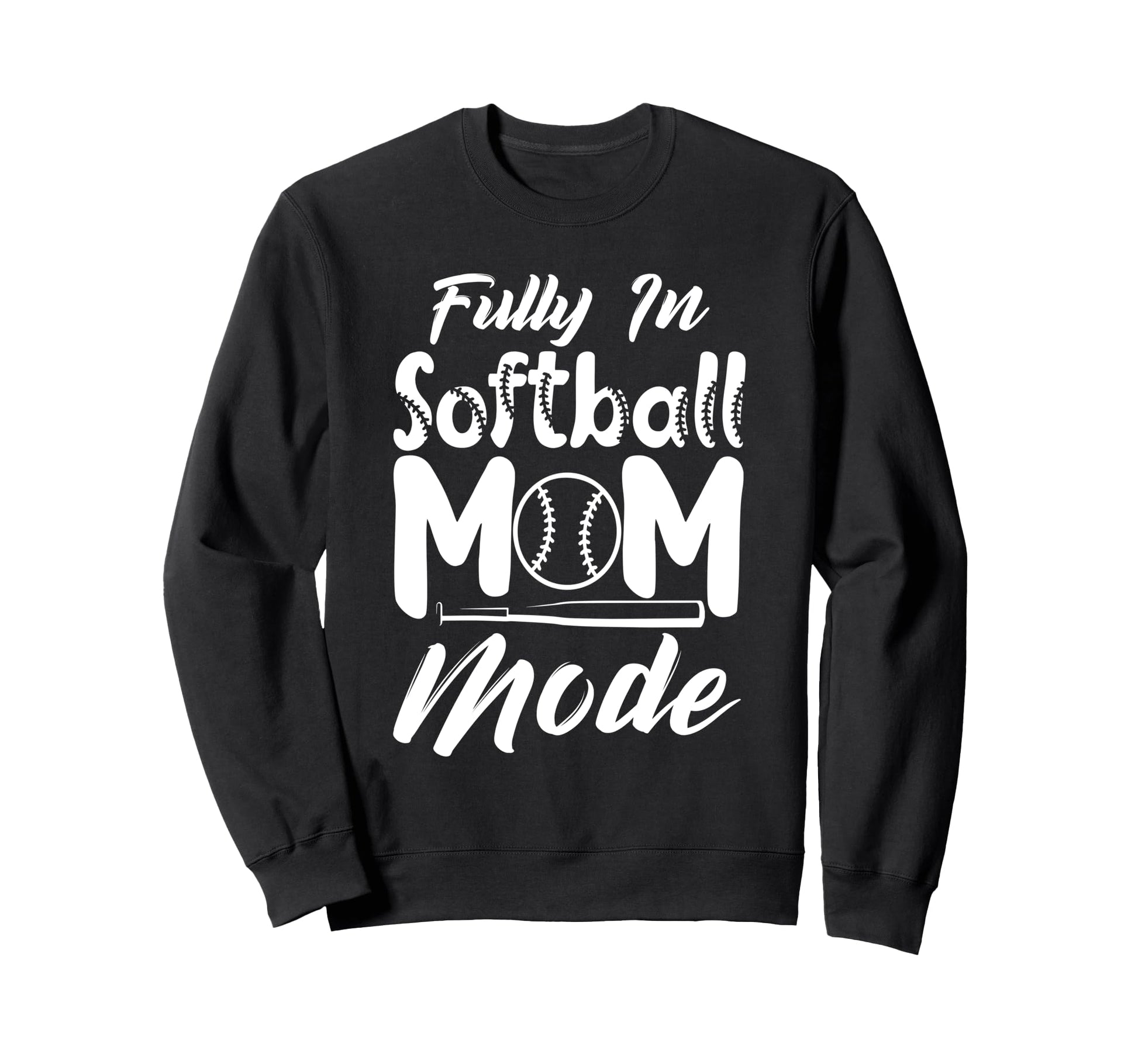 Softball Mom Mothers Day Baseball Sweatshirt - Custom Art Print Men Women - T-Shirt, Sweatshirt, Hoodie