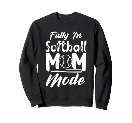 Softball Mom Mothers Day Baseball Sweatshirt - Custom Art Print Men Women - T-Shirt, Sweatshirt, Hoodie