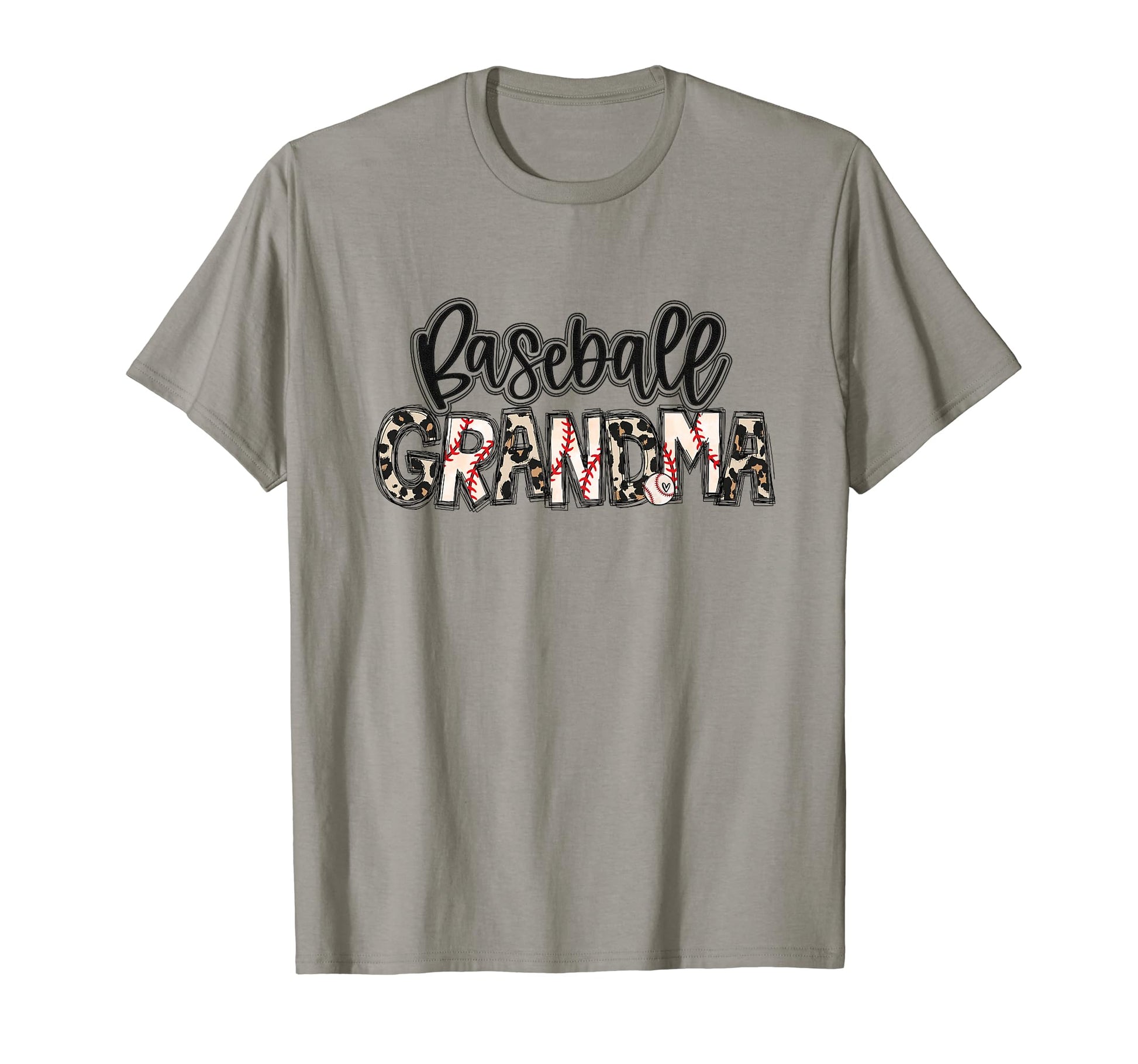 Baseball Grandma Leopard Proud Family T-Shirt - Trendy Graphic for Adults - T-Shirt, Sweatshirt, Hoodie