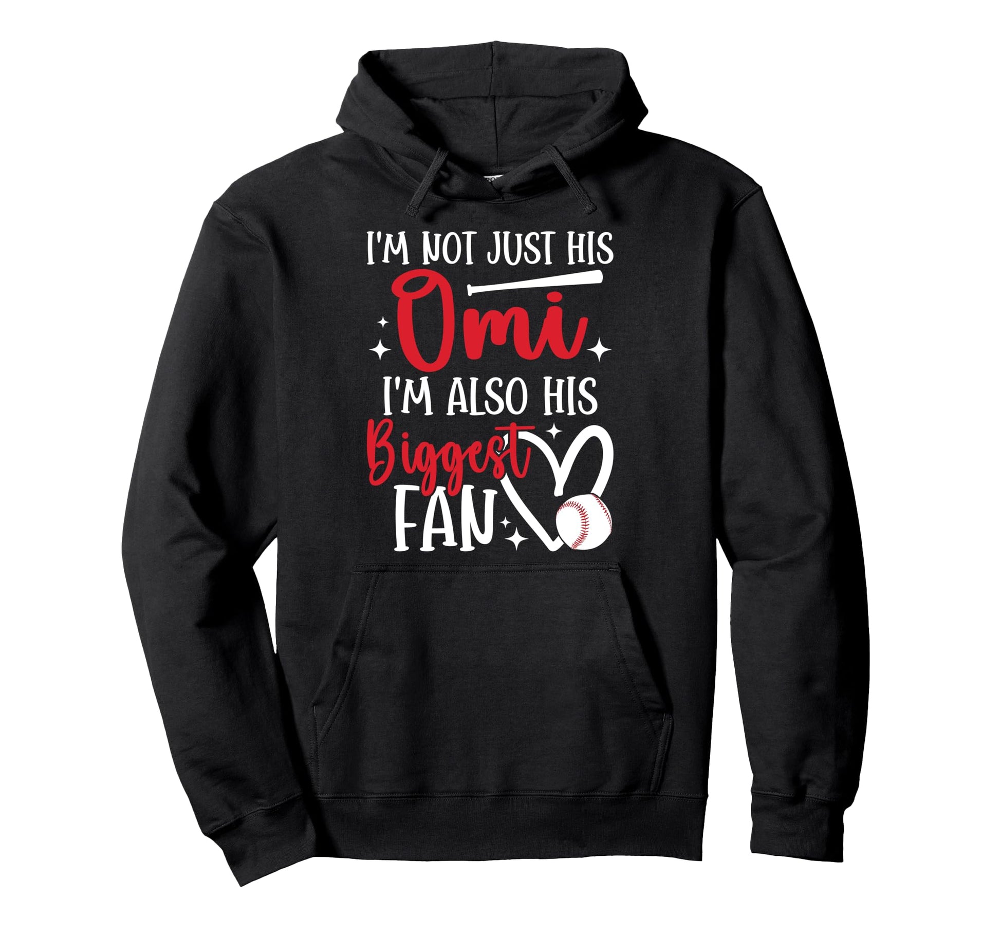 His Biggest Fan Baseball Omi Baseball Player Hoodie - Graphic Print Unisex - T-Shirt, Sweatshirt, Hoodie