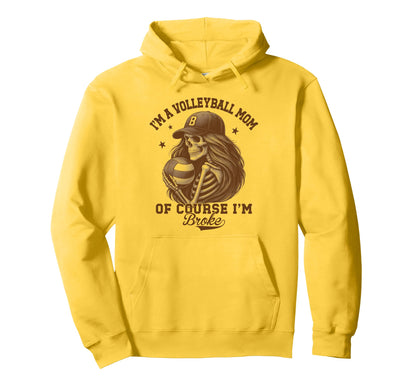 Volleyball Moms Mama Im Volleyball Mom Hoodie - Graphic Print for Adults - T-Shirt, Sweatshirt, Hoodie