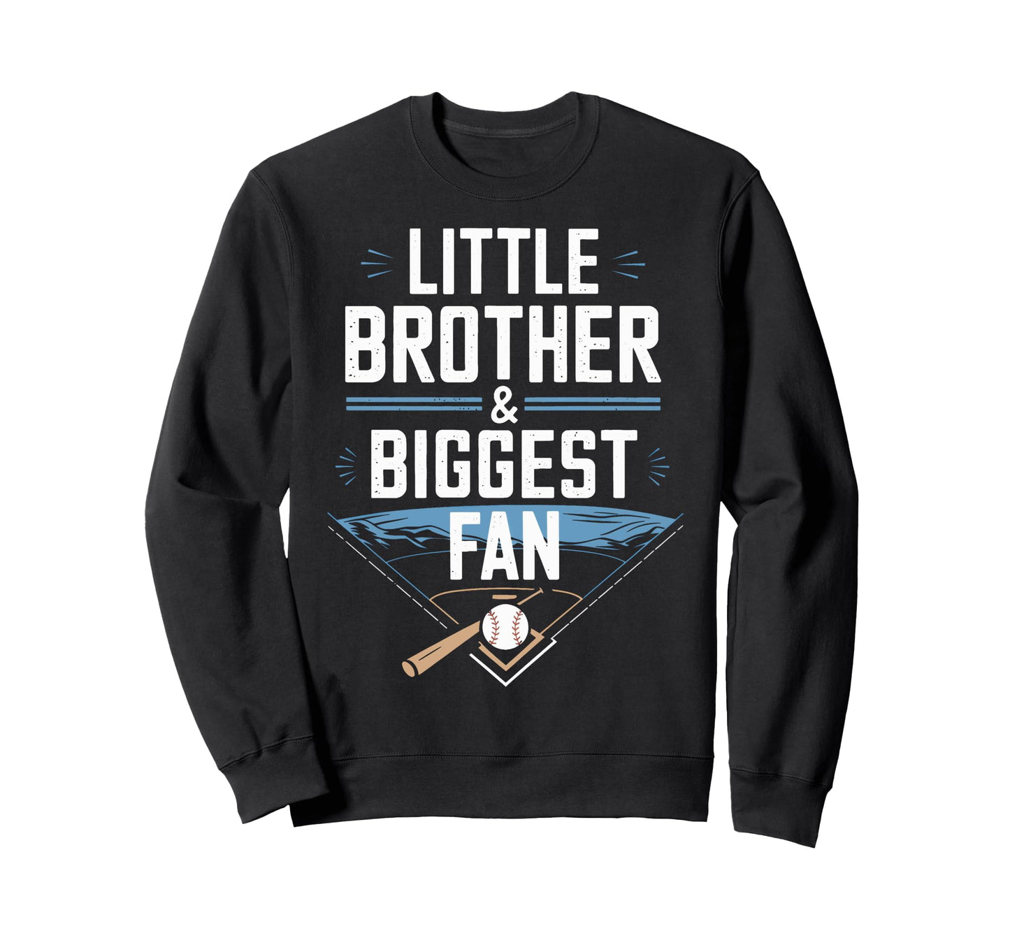 Funny Baseball Little Brother Sweatshirt - Minimalist Print Men Women - T-Shirt, Sweatshirt, Hoodie