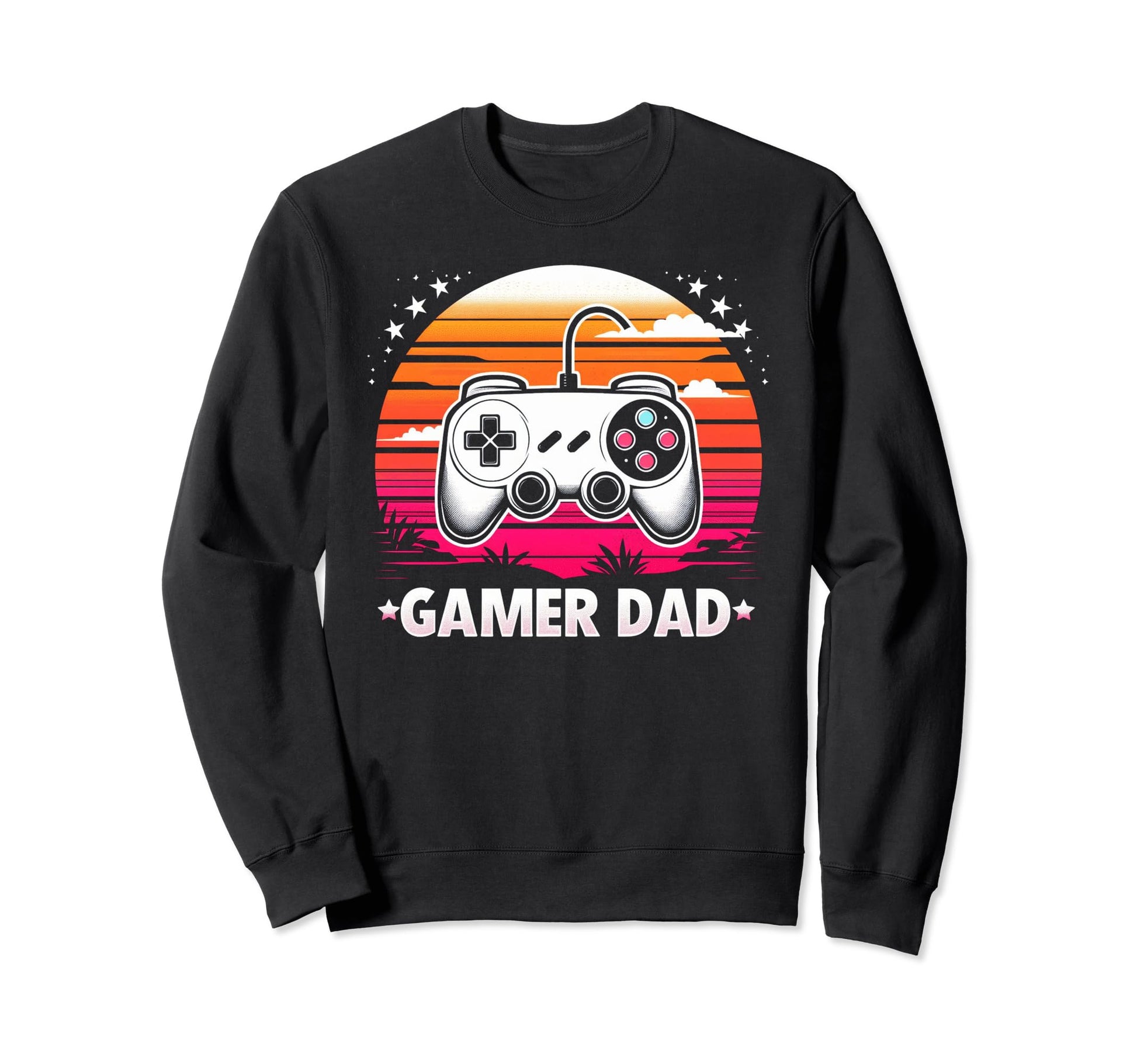 Gamer Dad Game Controller Gaming Sweatshirt - Unique Graphic for Adults - T-Shirt, Sweatshirt, Hoodie