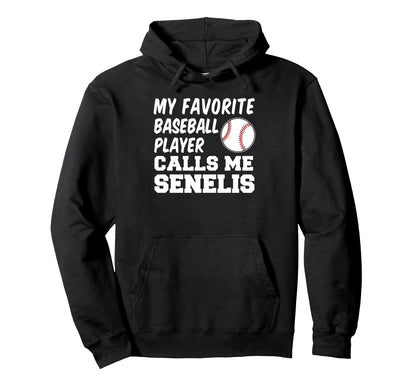 Favorite Baseball Player Calls Me Hoodie - Unique Graphic for Adults - T-Shirt, Sweatshirt, Hoodie