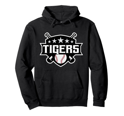 Tigers Baseball Sports Game Day Hoodie - Aesthetic Graphic for Adults - T-Shirt, Sweatshirt, Hoodie