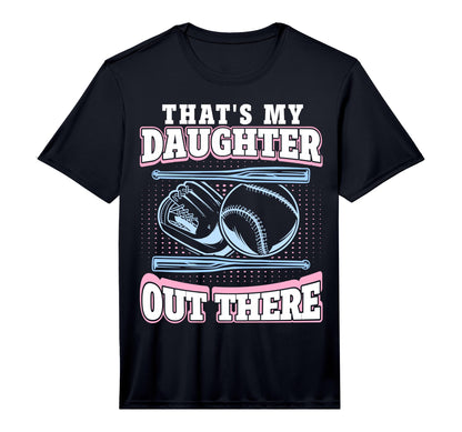 Mens Baseball Mom Thats My Daughter Out T-Shirt - Graphic Print Unisex - T-Shirt, Sweatshirt, Hoodie