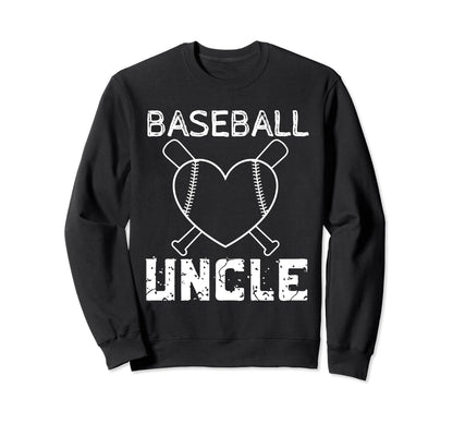 Baseball Uncle Family Matching Sweatshirt - Aesthetic Graphic for Adults - T-Shirt, Sweatshirt, Hoodie