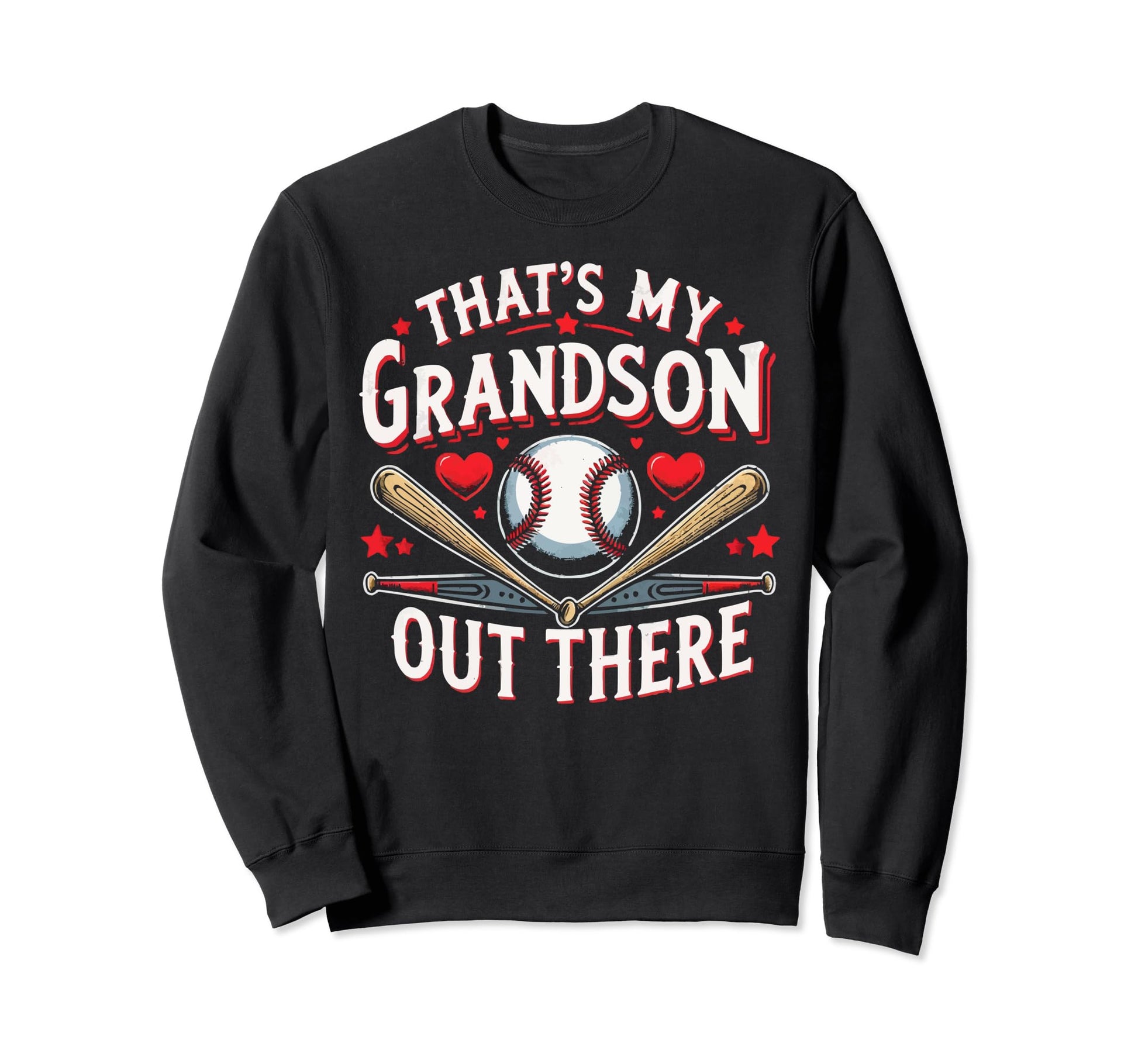 Baseball Grandma Sports Baseball Lover Sweatshirt - Unique Graphic Unisex - T-Shirt, Sweatshirt, Hoodie
