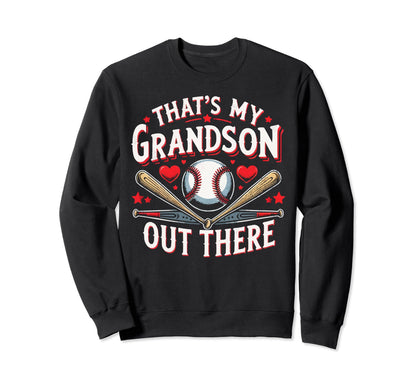 Baseball Grandma Sports Baseball Lover Sweatshirt - Unique Graphic Unisex - T-Shirt, Sweatshirt, Hoodie