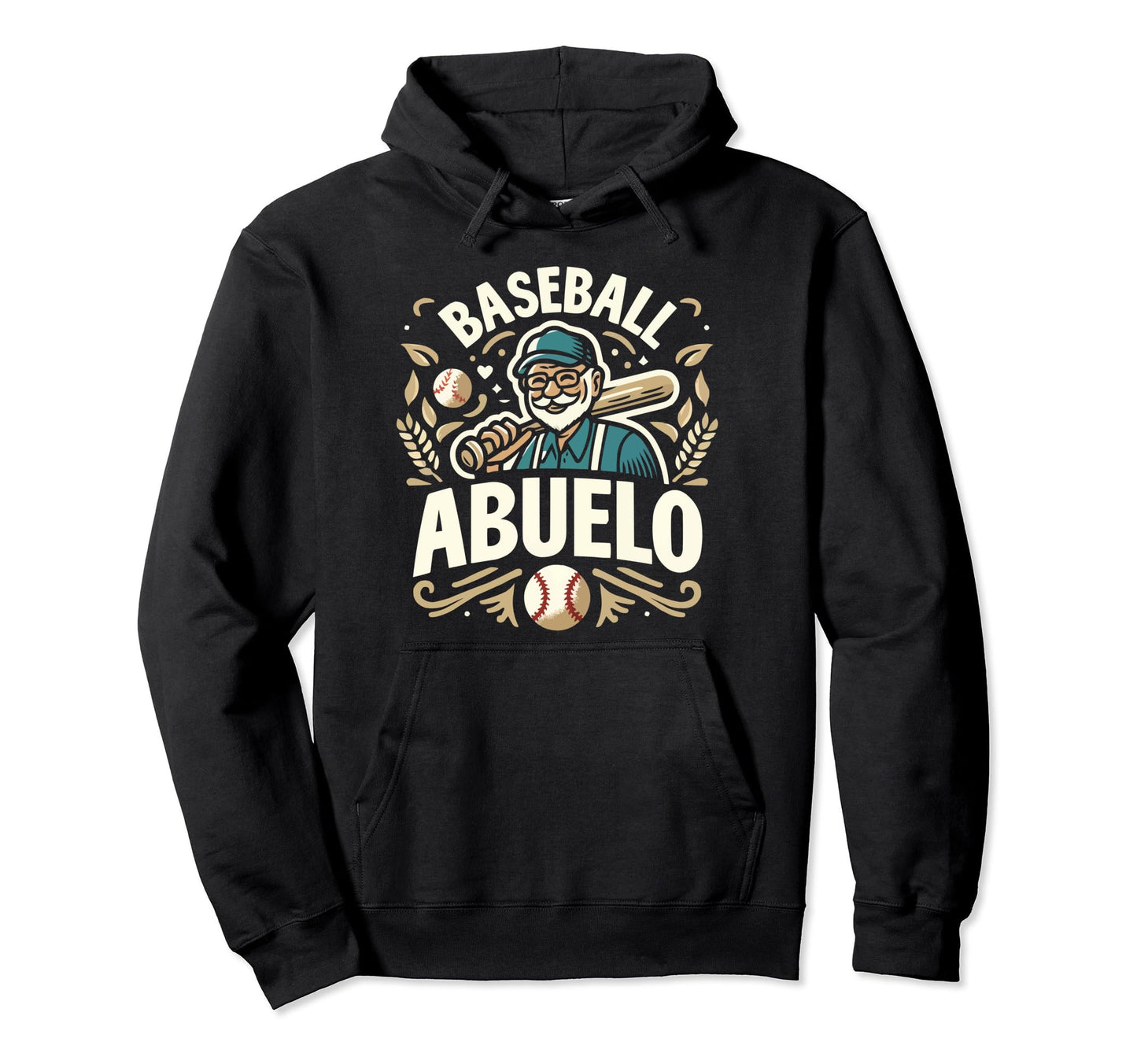 Baseball Grandpa Grandfather Gramps Hoodie - Aesthetic Graphic for Adults - T-Shirt, Sweatshirt, Hoodie