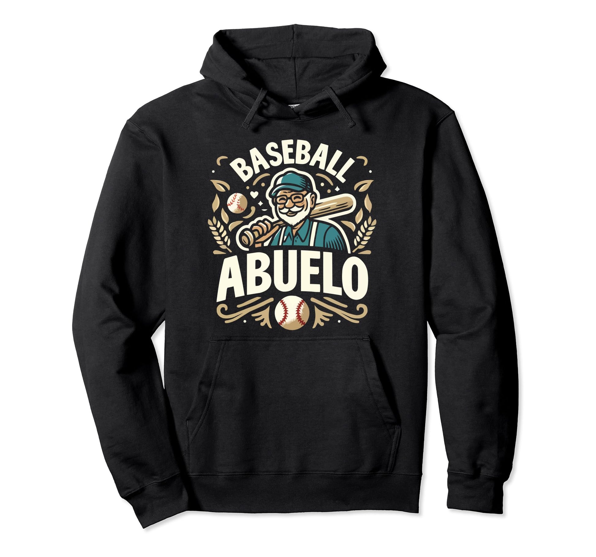 Baseball Grandpa Grandfather Gramps Hoodie - Aesthetic Graphic for Adults - T-Shirt, Sweatshirt, Hoodie
