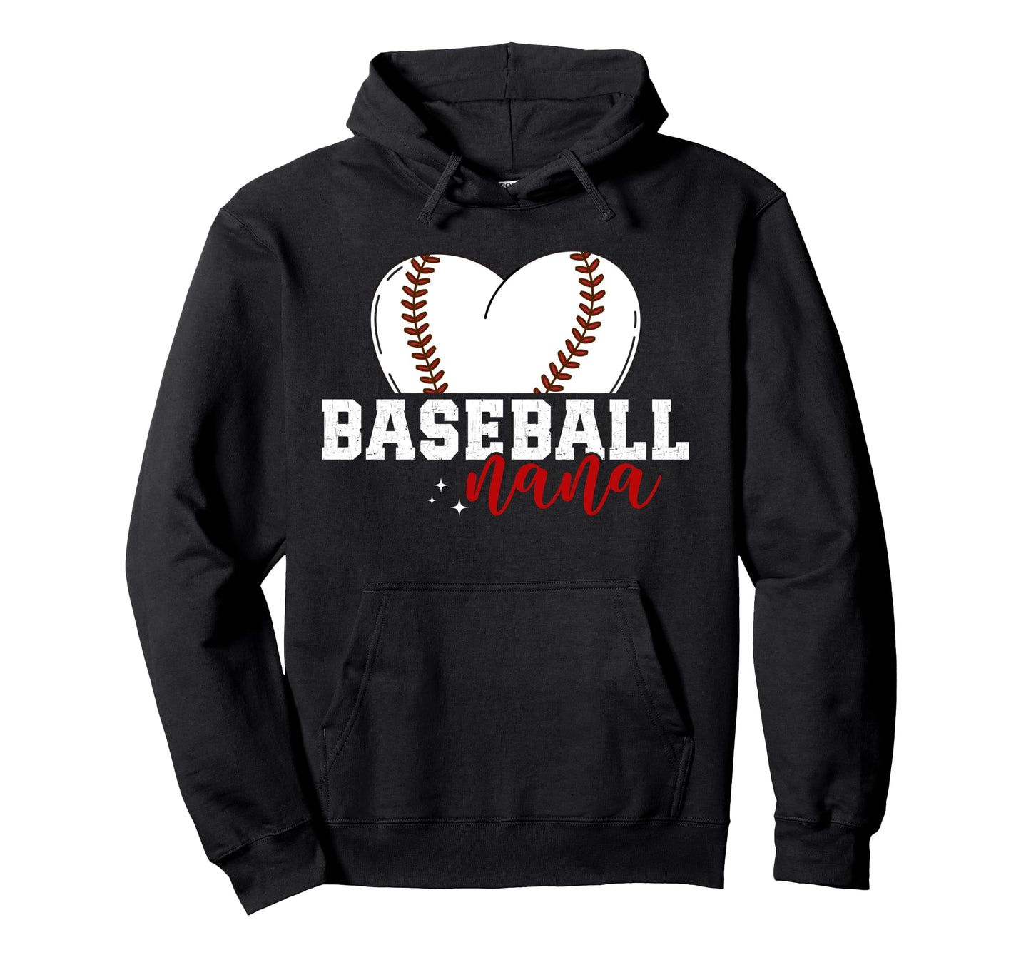Baseball Nana Grandma Proud Nana Hoodie - Minimalist Print for Adults - T-Shirt, Sweatshirt, Hoodie