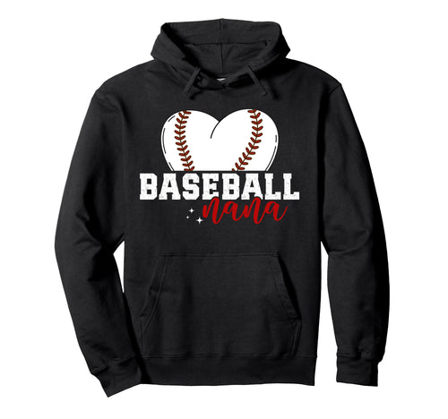 Baseball Nana Grandma Proud Nana Hoodie - Minimalist Print for Adults - T-Shirt, Sweatshirt, Hoodie