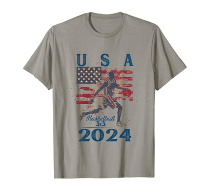 Usa 2024 Fathers Day American Sport T-Shirt - Trendy Graphic for Adults - T-Shirt, Sweatshirt, Hoodie