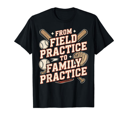 Baseball Dad Baseballer Daddy T-Shirt - Fun Novelty Design for Adults - T-Shirt, Sweatshirt, Hoodie