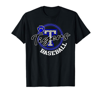 Tigers Baseball School Spirit Blue T-Shirt - Fun Novelty Design for Adults - T-Shirt, Sweatshirt, Hoodie